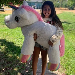 Jumbo huge plush Unicorn spark